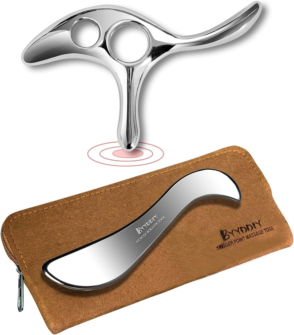 BYYDDIY Gua Sha Trigger Point Massage Tool & Muscle Scraper Tool -Thumb Protector,Deep Tissue