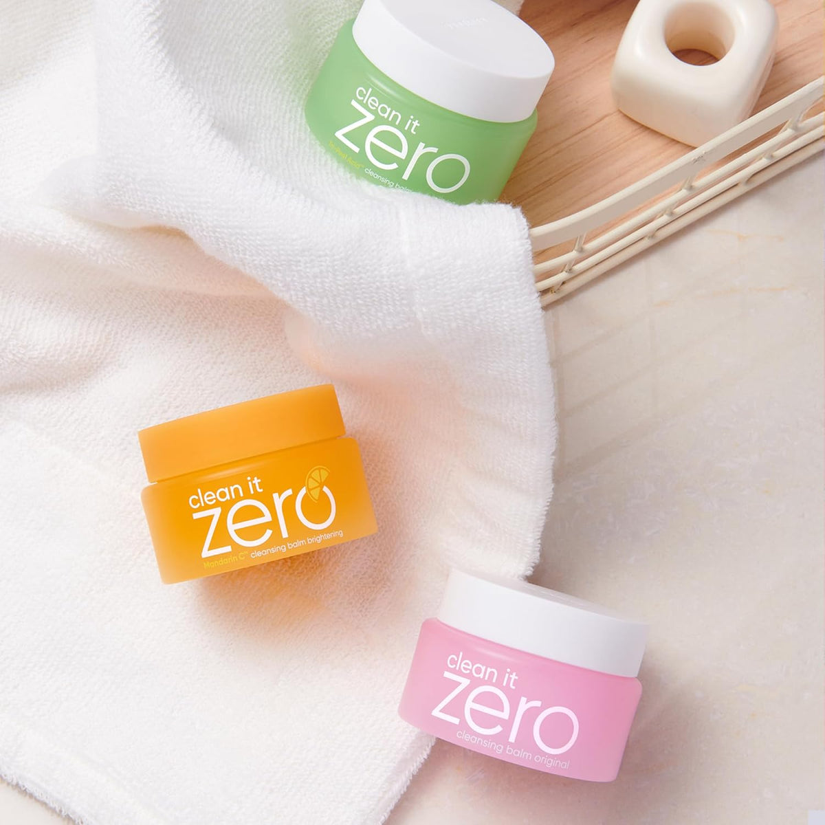 BANILA CO Clean it Zero Best of Balms Trio | Original & Brightening & Pore Clarifying for All Skin