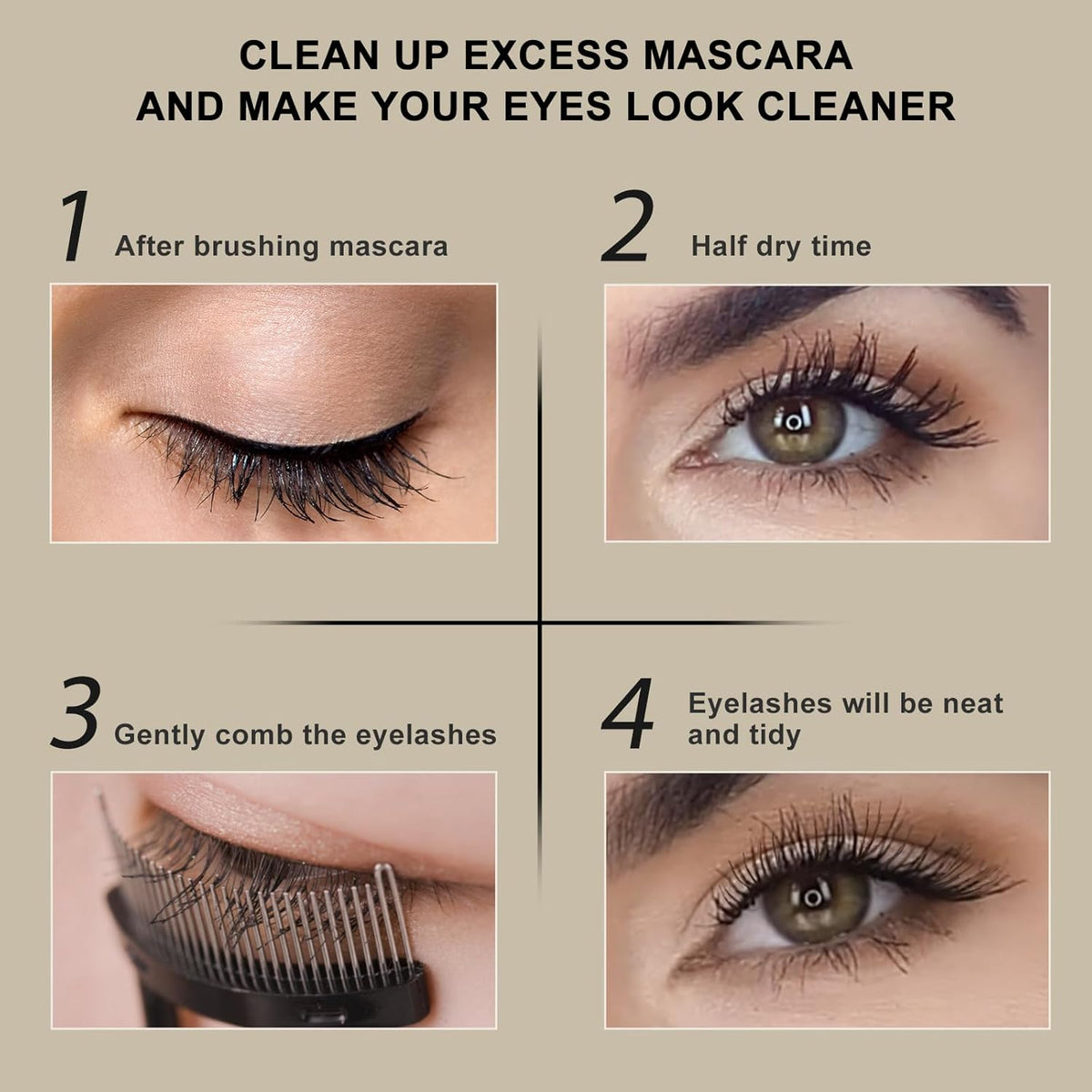 Docolor Eyelash Comb Eyelash Separator Tool Mascara Applicator Eyelash Brush Lash Separator Tool