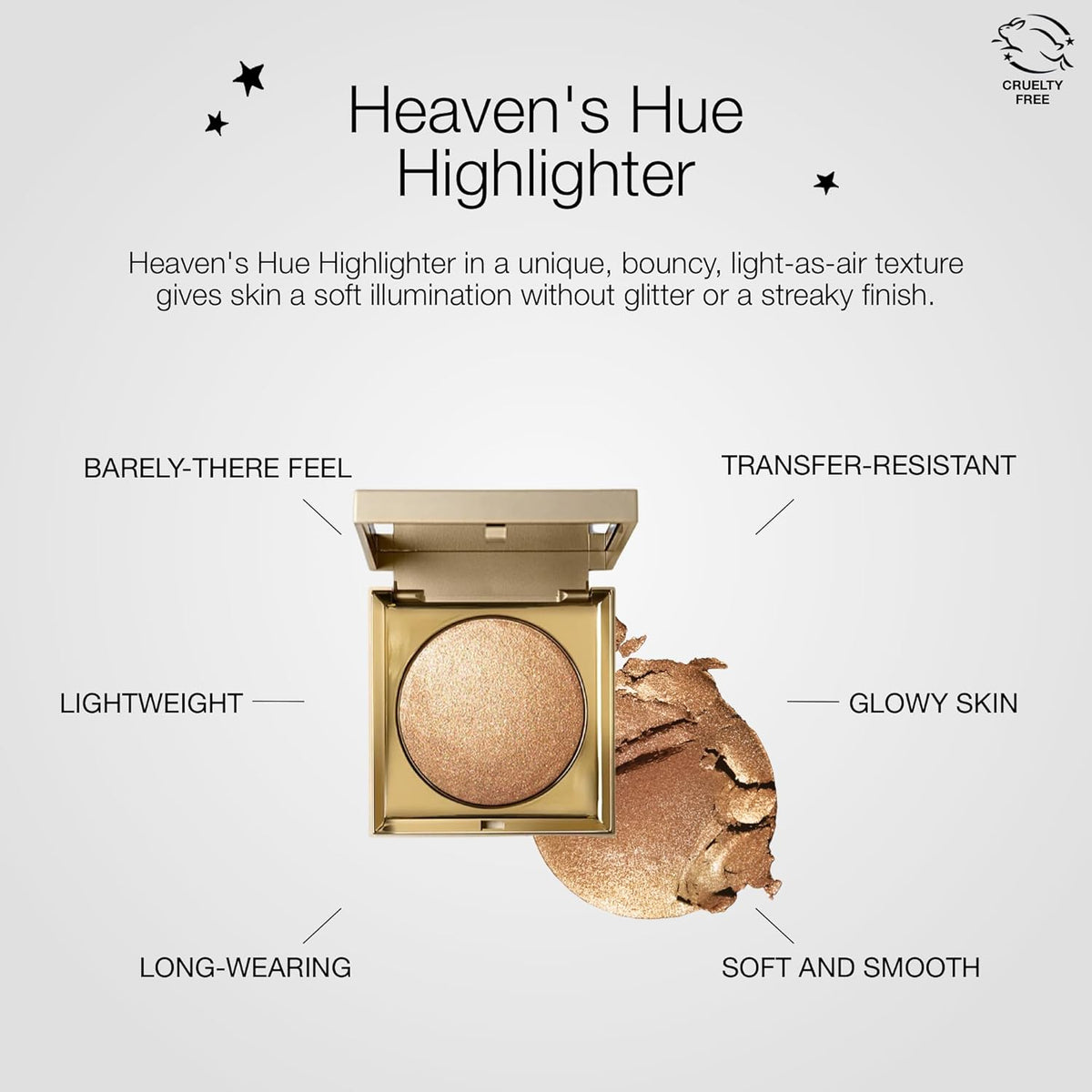 stila Heaven's Hue Highlighter | Lightweight Soft Makeup Glow, Bouncy Texture Illuminates Skin