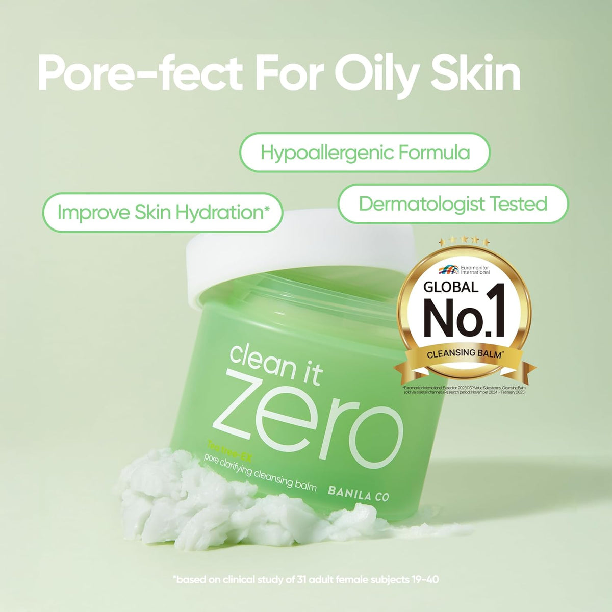 BANILA CO Clean it Zero Pore Clarifying Cleansing Balm | Korean Makeup Remover, Cleansing Oil