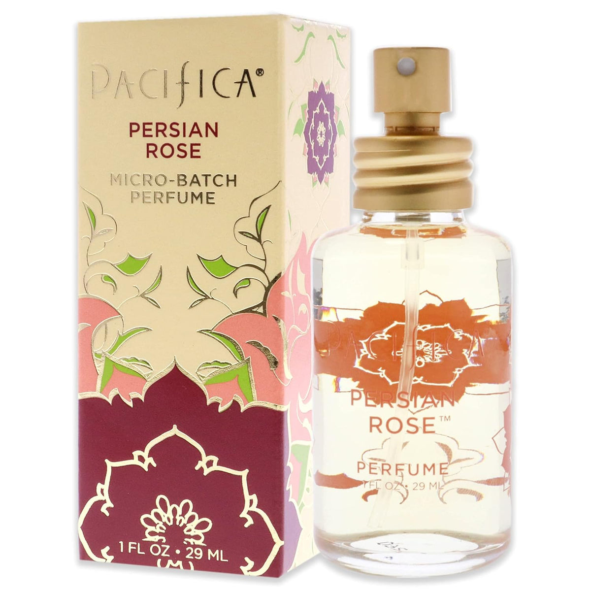 Pacifica Beauty, Persian Rose Clean Fragrance Spray Perfume, Made with Natural & Essential Oils