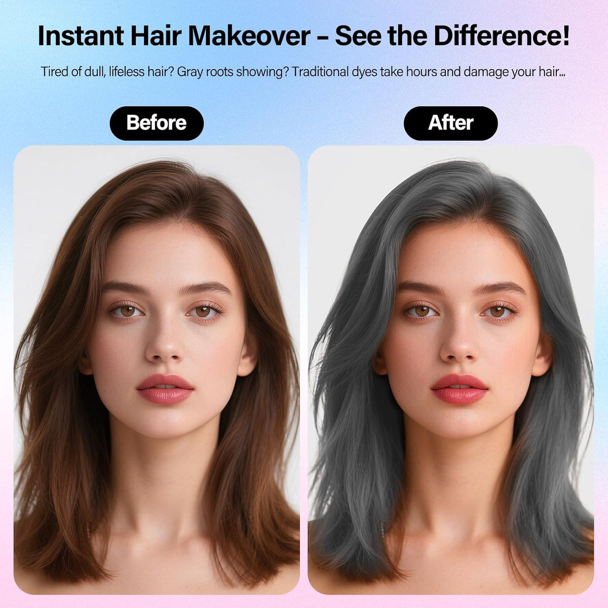 One-Day Hair Color Spray For Kids Women Men, Temporary Hair Dye Washable Hair Wax Color Non-Sticky