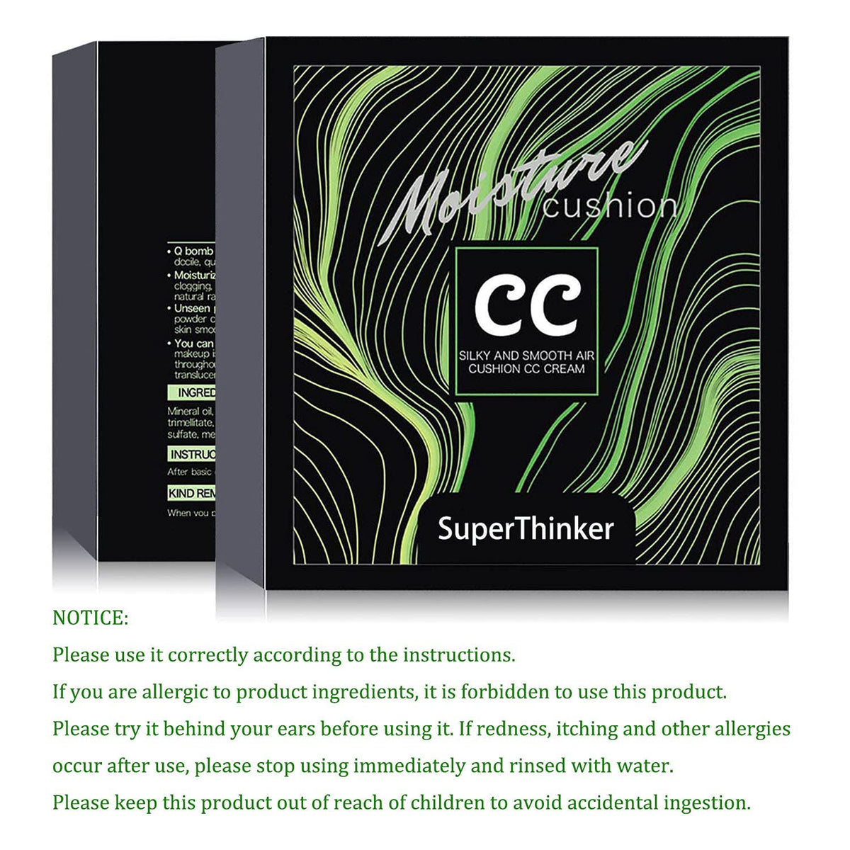 Air Cushion CC Cream Mushroom Head Cushion Foundation, BB Cream Face Makeup for Mature Skin