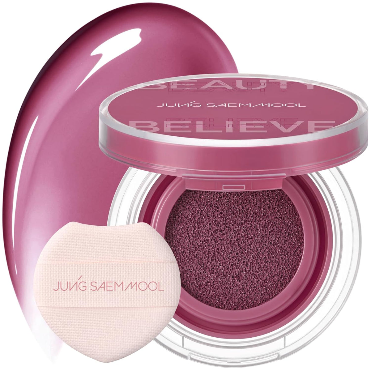 JUNGSAEMMOOL Artist Cushion Blush (Plop Berry) | Easy to Blend, Lightweight, Hydrating Korean