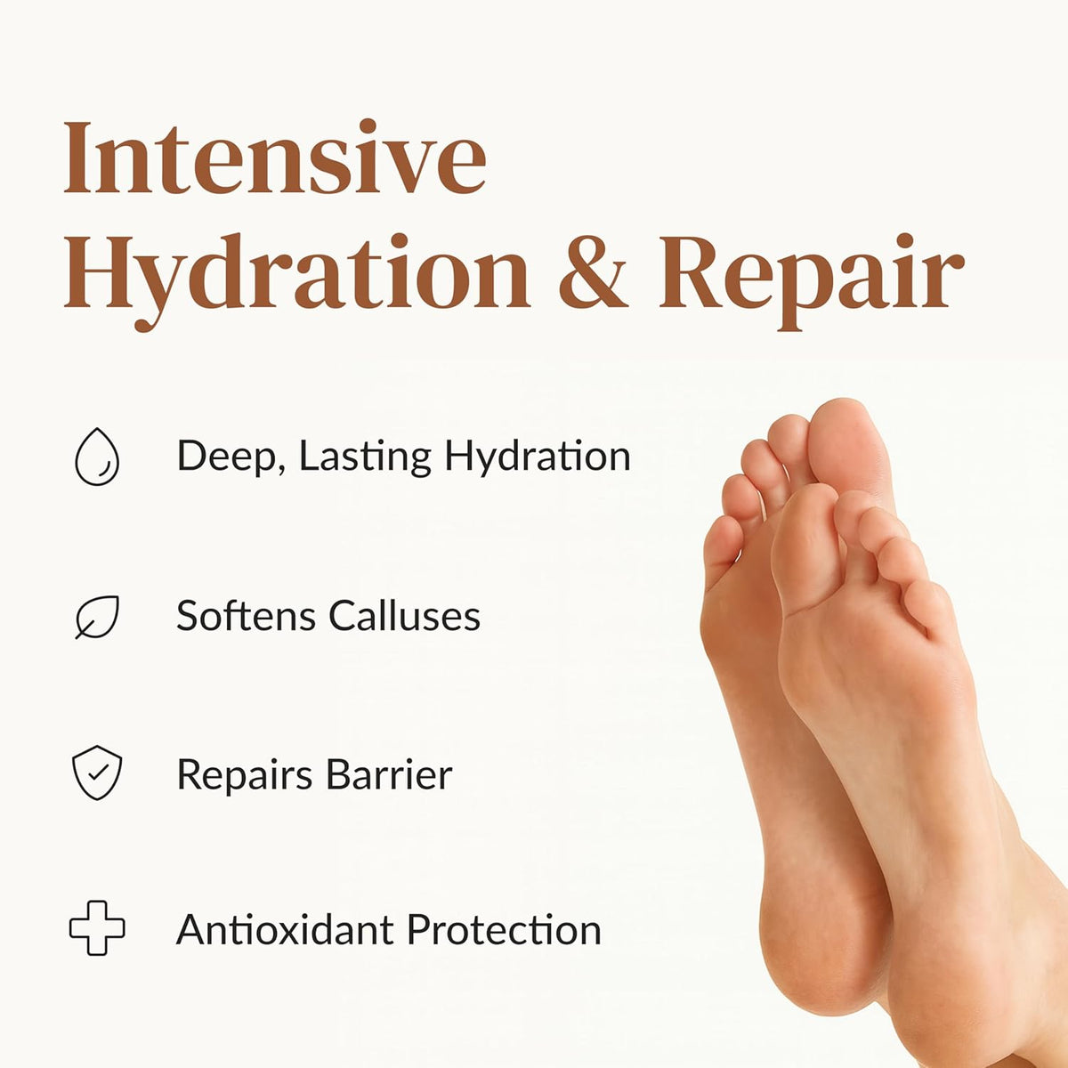 Epielle Hydrating Foot Masks 6 Pairs, Deep Moisturizing Socks for Dry Feet & Cracked Heels, Relieve