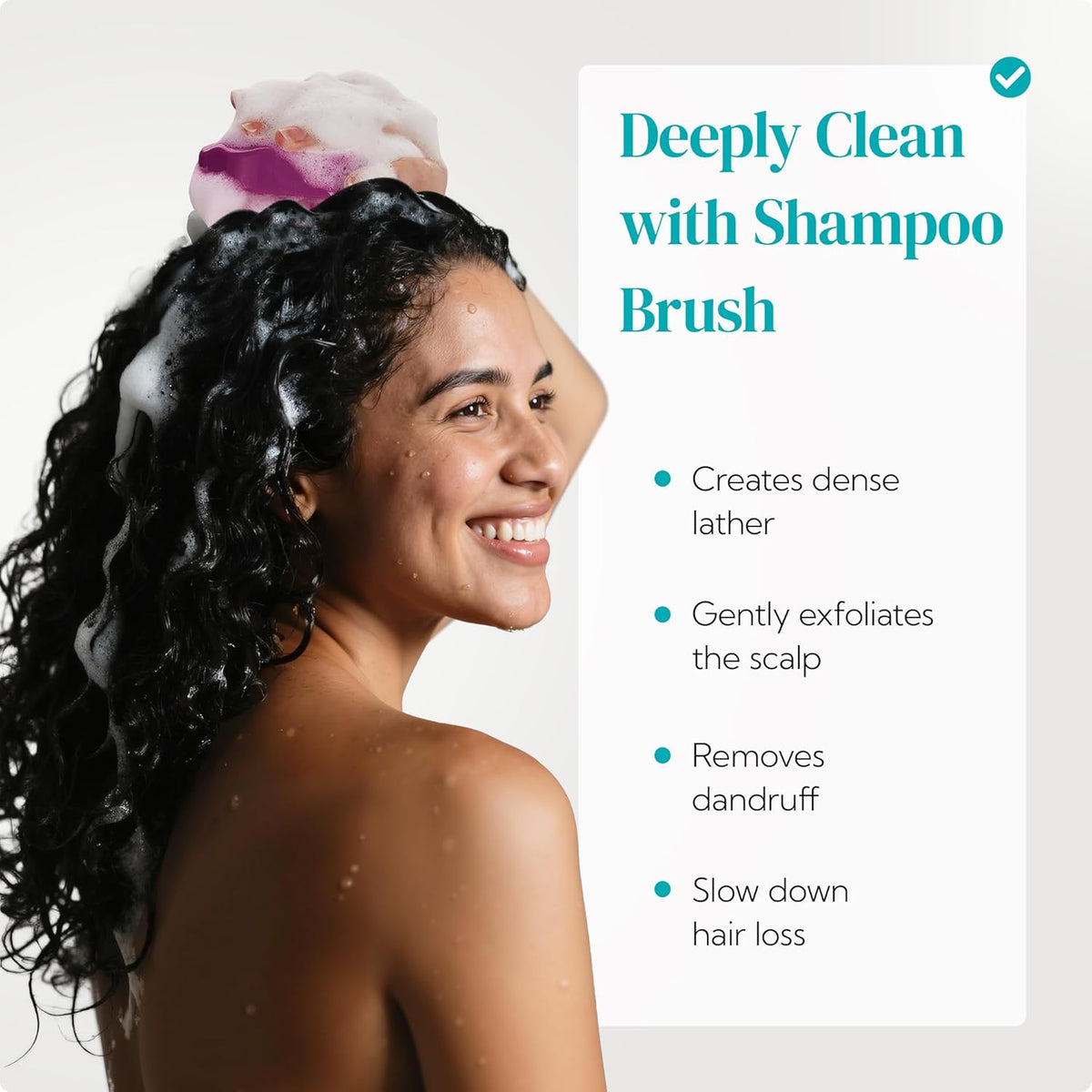 HEETA Hair Scalp Massager Shampoo Brush 2 Pack, Soft Silicone Bristles to Remove Dandruff