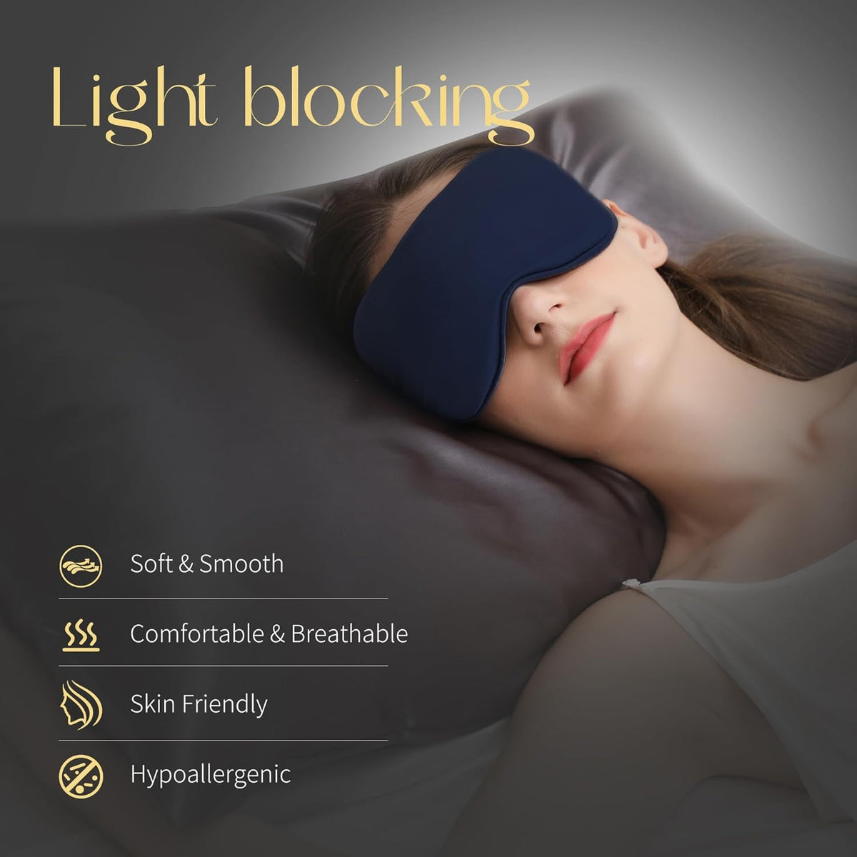 ZIMASILK Adjustable 100% 22 Momme Mulberry Silk Sleep Mask for Sleeping, Filled with Premium