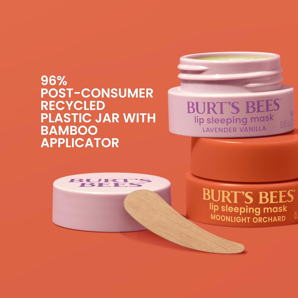 Burt’s Bees Lavender Vanilla Lip Sleeping Mask, With Hyaluronic Acid and Squalane Moisturizer To