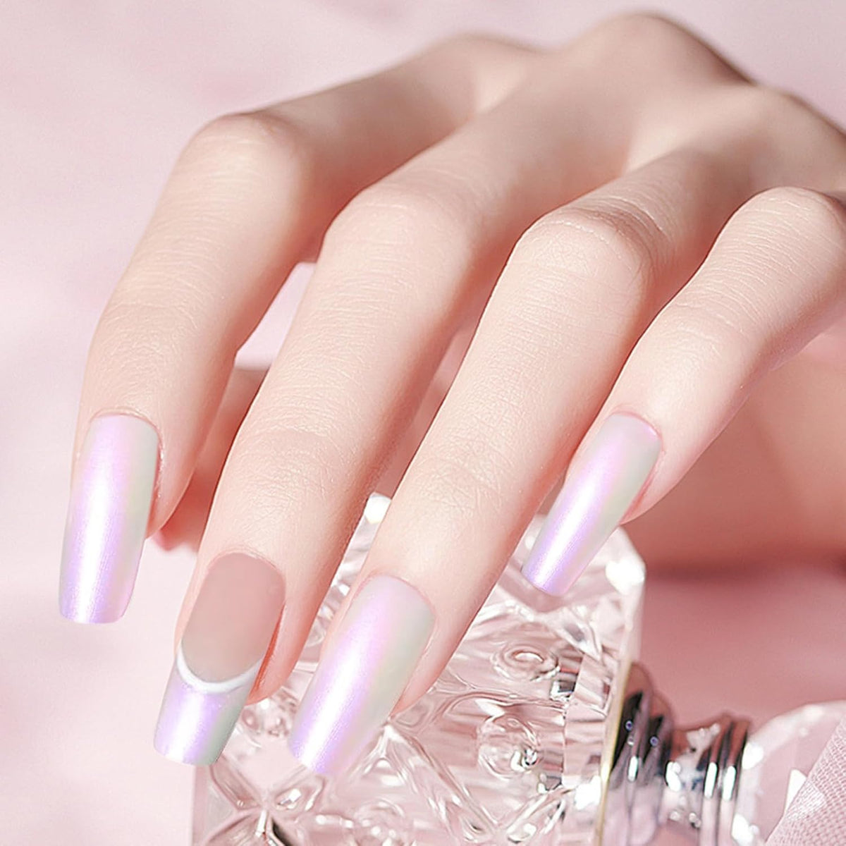 Major Dijit Quick Dry Nail Polish Pearl White Pink Summer Nail Lacquer for Nail Art Regular Nail