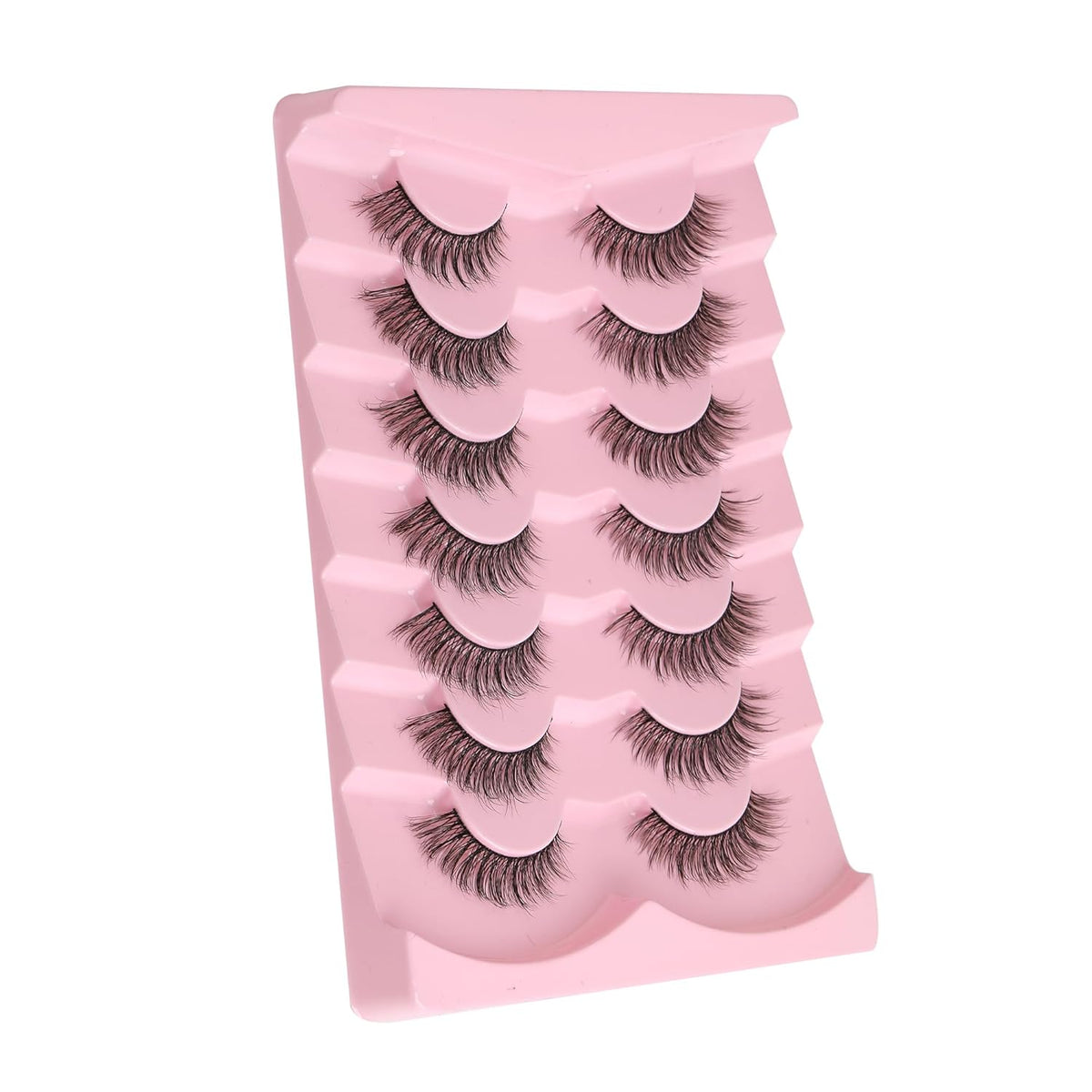 Eyelashes Natural Cat Eye Lashes 16mm Flase Eyelashes Flared Strip Lashes Fluffy False Lashes That