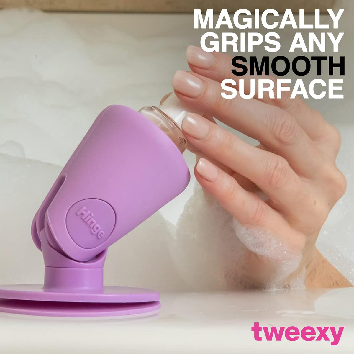 Tweexy Anti-Spill Nail Polish Bottle Holder Stand With Tilted Smartgrip Suction - For Fingernail