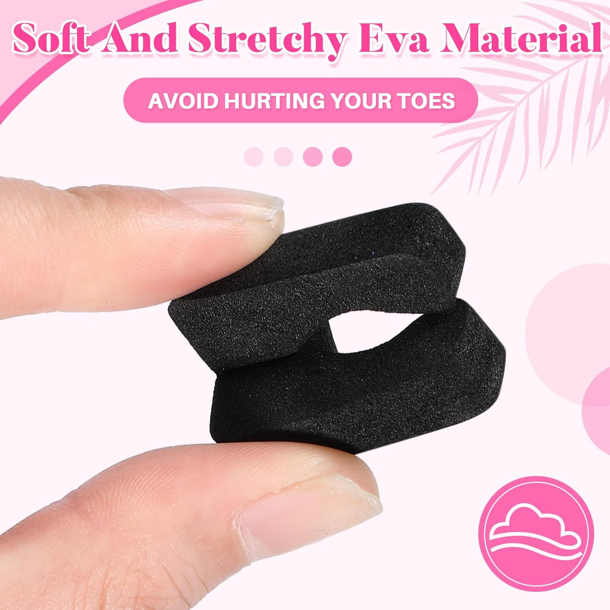 Mumufy 1000 Pcs Individual Pedicure Toe Separators Soft Foam Toe Spacers Comfortable Finger Toe