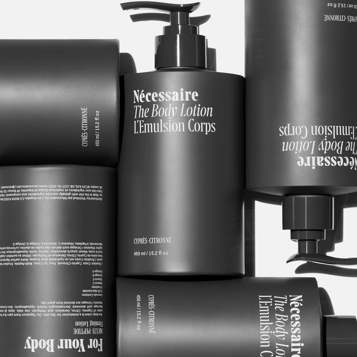 Nécessaire The Body Lotion Cyprès-Citronné – Multi-Peptide Body Moisturizer for Women + Men