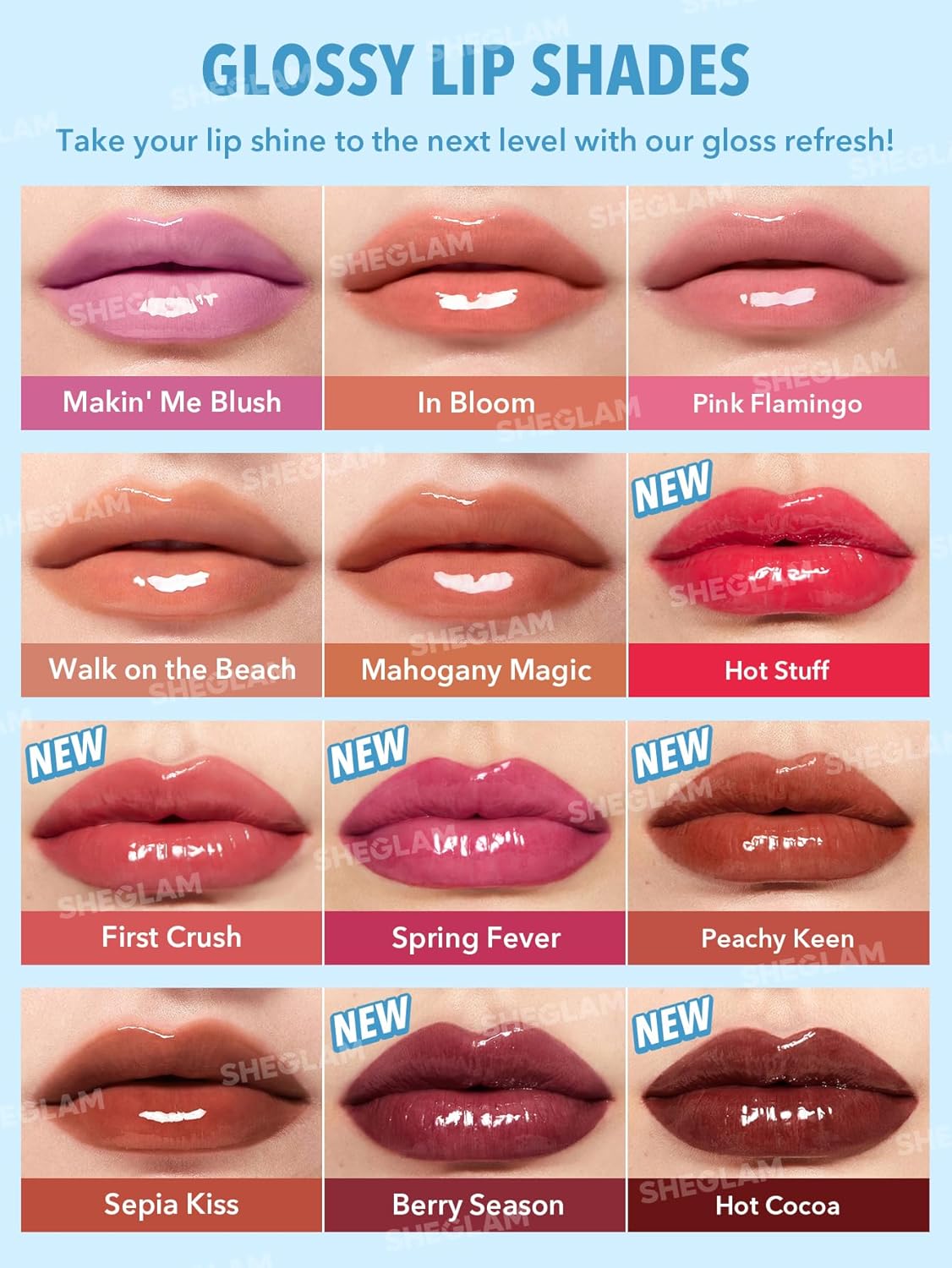 SHEGLAM PoutPerfect Moisturizing Solid Lip Gloss Non Sticky Lipstick with Coconut Oil - Walk on the