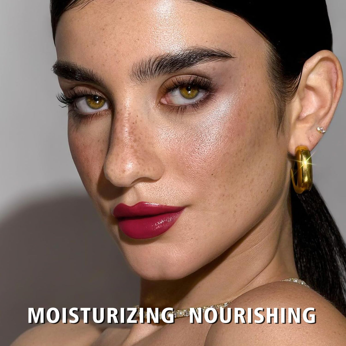 MAKI YIKA Moisture Dark Berry Lipstick for Women Hydrate Lip Gloss for Dry Cracked Lips Weightless