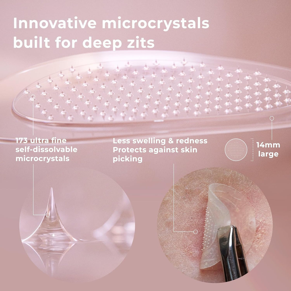 OMMA Korean Microdart Acne Patch, Cystic Acne Treatment, Micropoint Pimple Patches for Face for