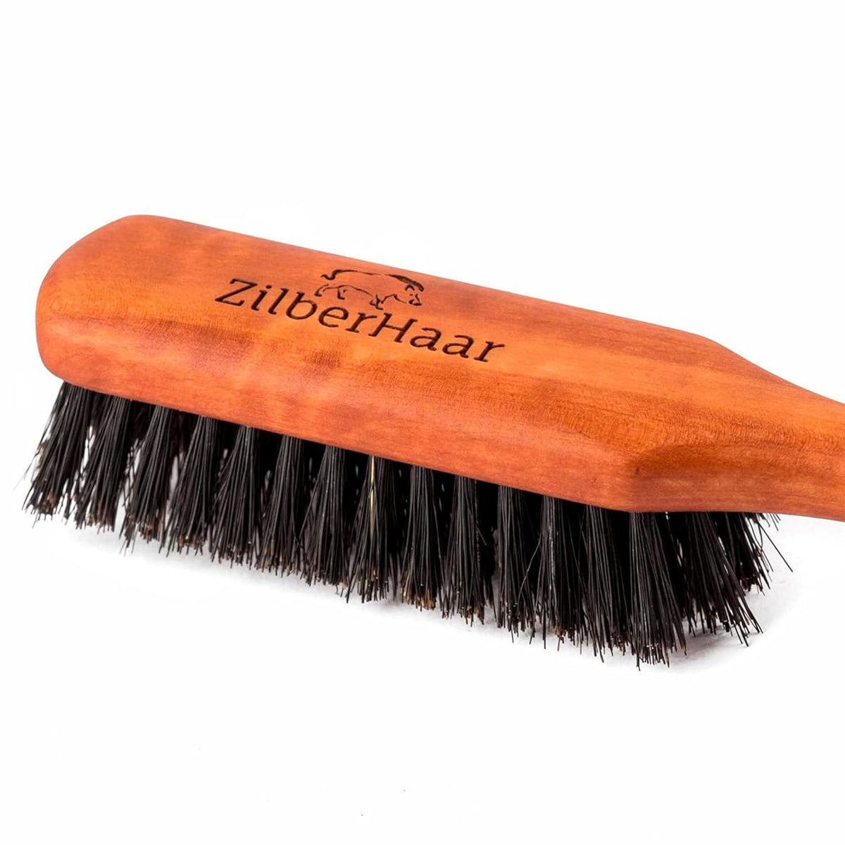 ZilberHaar Regular Beard Brush - Soft Boar Bristles - Beard grooming brush for men - Straightens