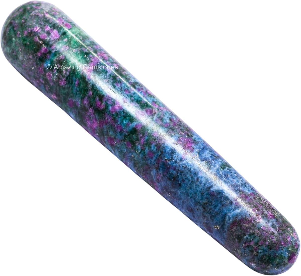 Amazing Gemstone Ruby Kyanite Crystal Wand Massage Stick - Pelvic Wand Gua Sha for Adults