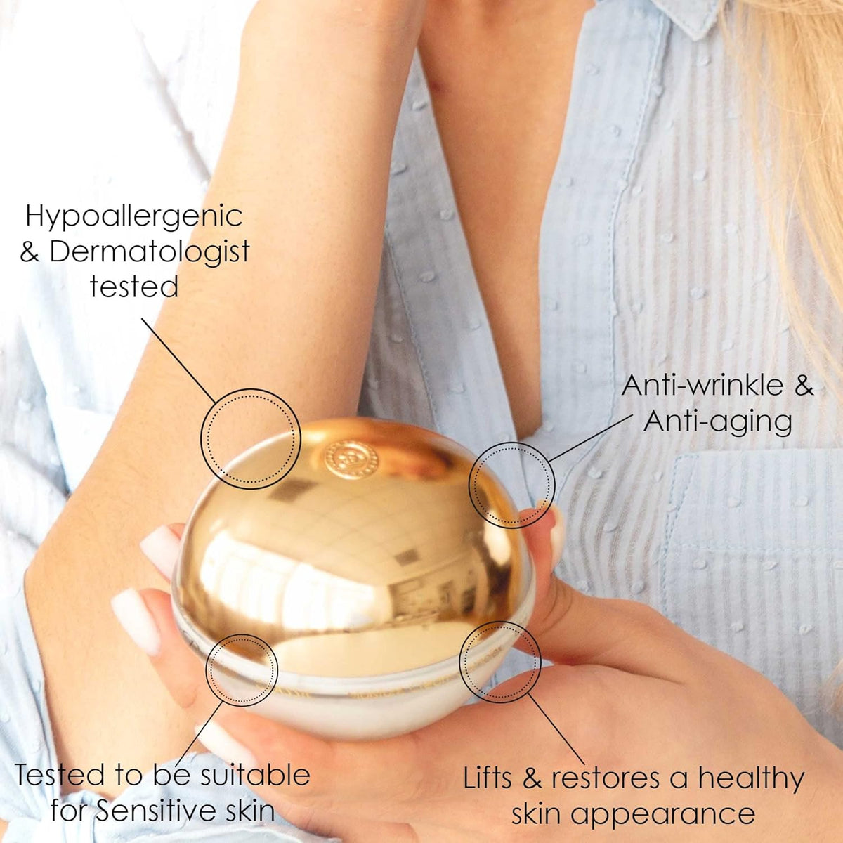 Premier Dead Sea Classic Night Cream, Age defying, nourishing, Moisturized skin with vitamins E and