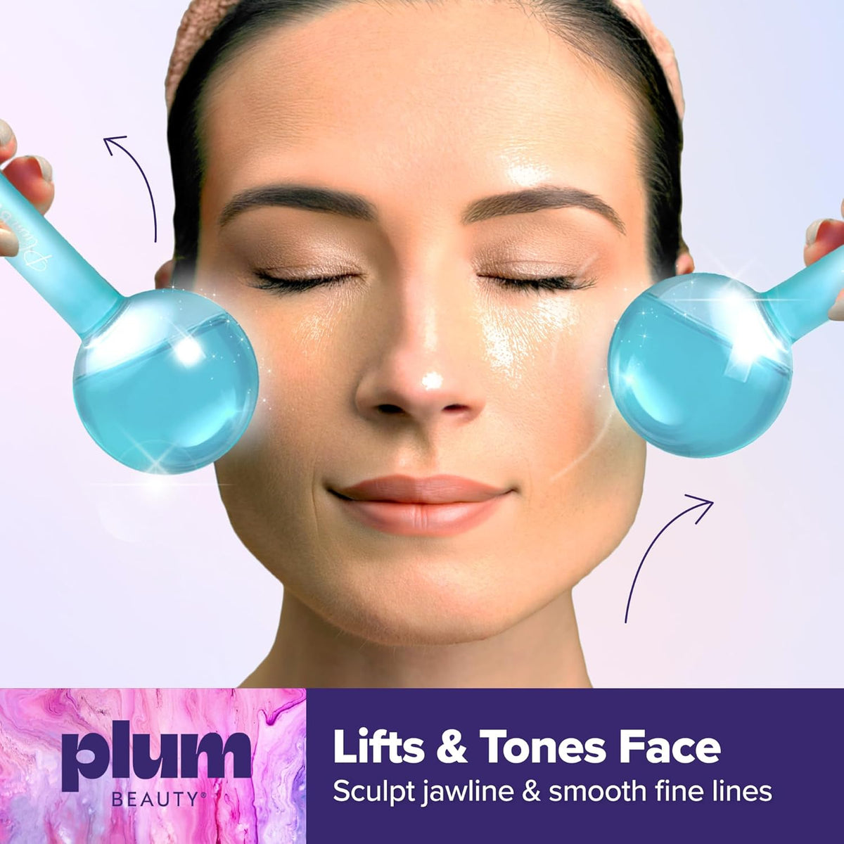 Facial Ice Globes - Cooling Massage Tools for Refreshing Skincare Routine, Enhances Self Care