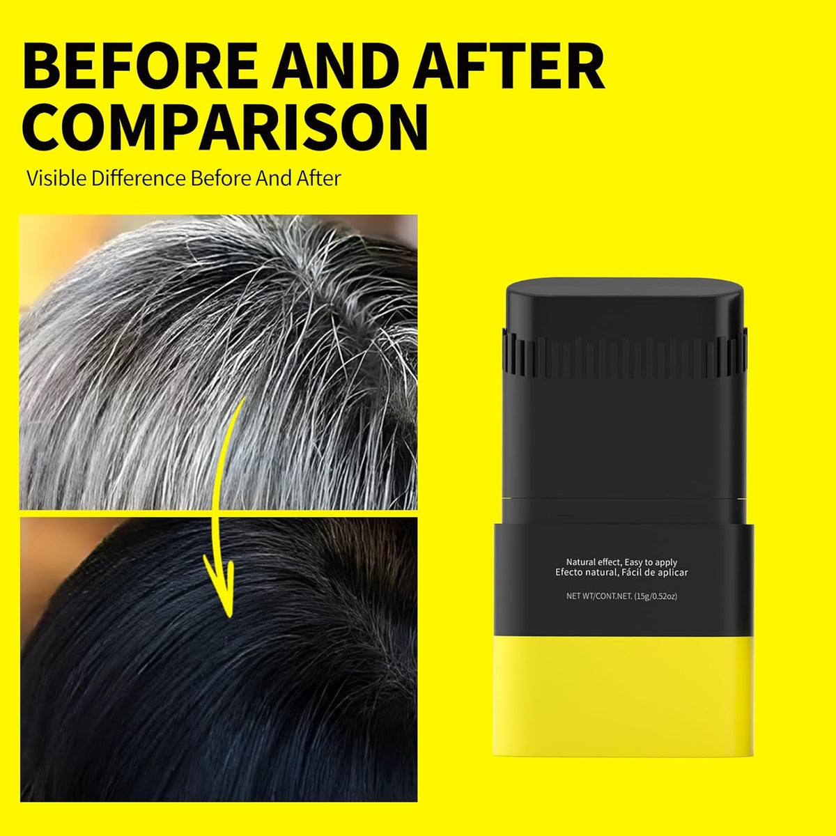 SEVICH Touch Up Comb 2 in 1 Korean, Instant Hair Root Touch-Up Stick | Dual-Sided Design For