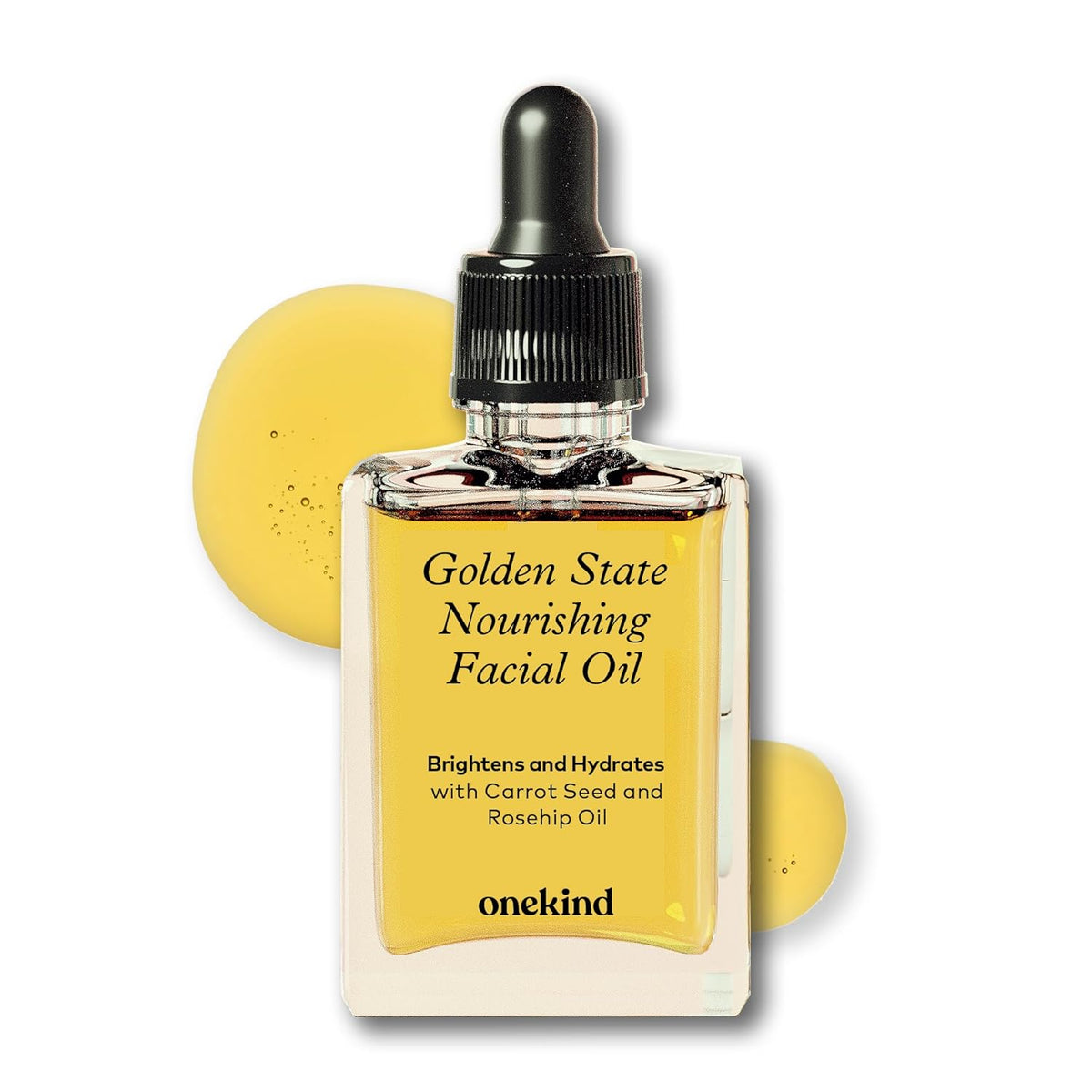 Onekind Golden State Anti Aging Botanical Face Oil with Rosehip Seed Oil, Sea Buckthorn Extract