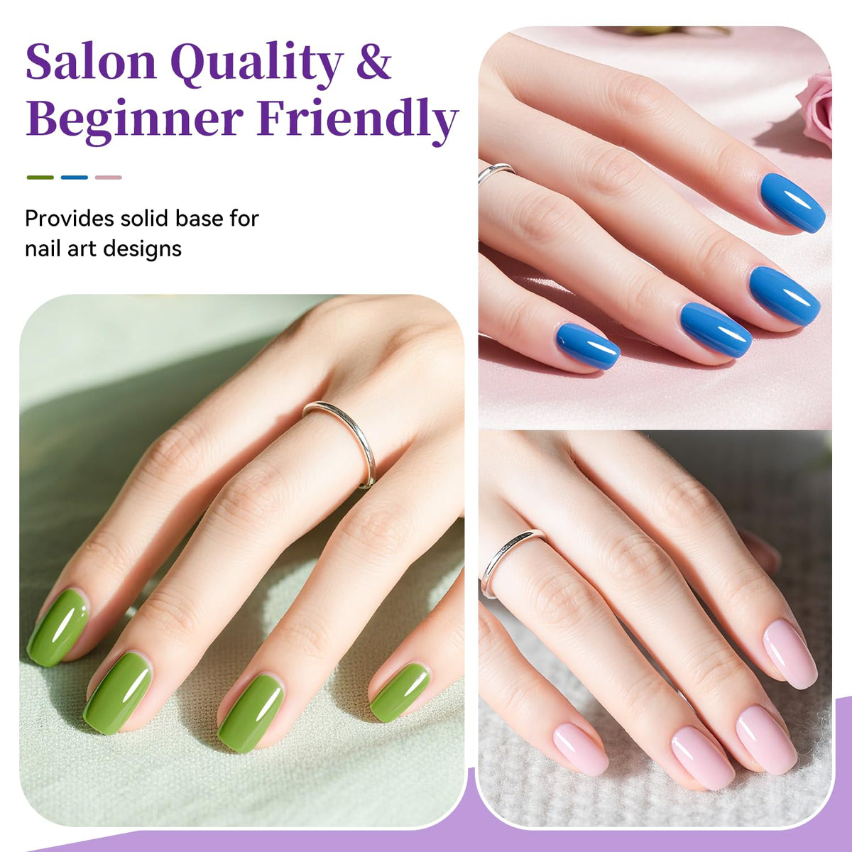 16.5ml Base Coat Nail Polish, Quick Dry Large Volume Base Coat, Color Lock Strengthen Nails for