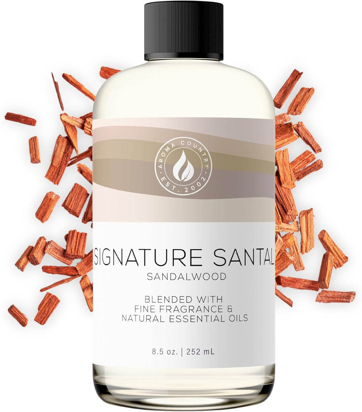 Aroma Country Signature Santal Diffuser Oil - Luxury Essential Oils for Diffuser Refill & Air