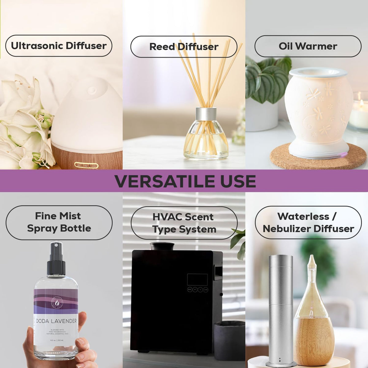 Aroma Country Doda Lavender Diffuser Oil - Luxury Essential Oils for Diffuser Refill & Air
