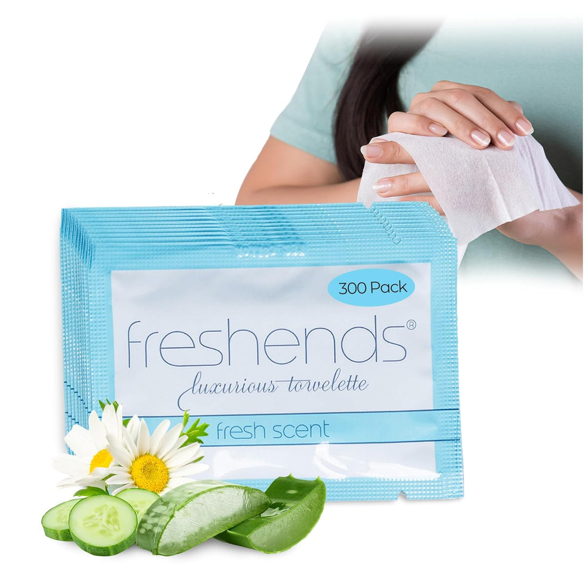 Freshends Flushable Individually Wrapped Wipes – Guest Bathroom Essentials for Weddings