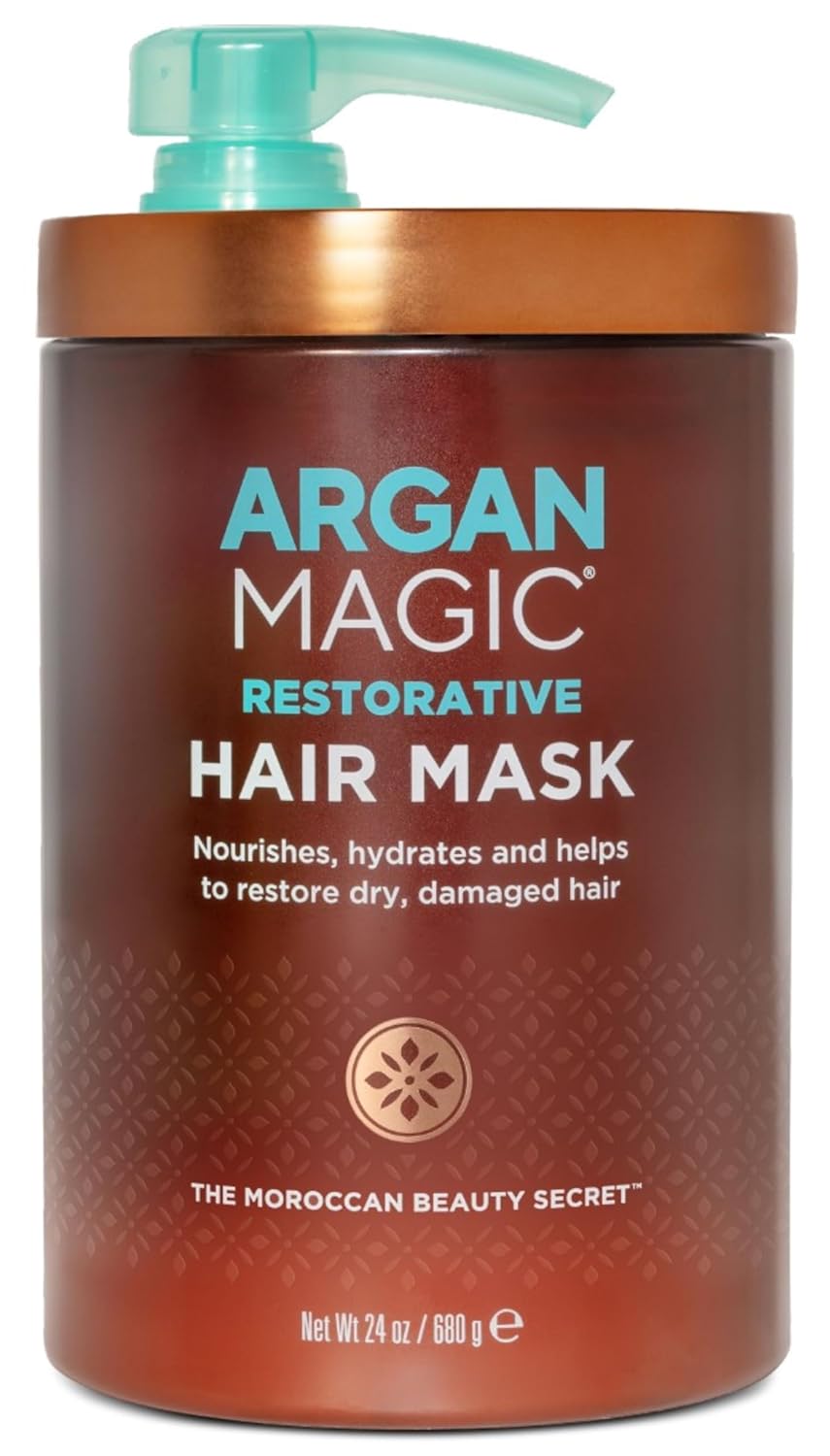 Argan Magic Restorative Hair Mask - Protein Rich Conditioning Hair Mask that Hydrates, Restores And