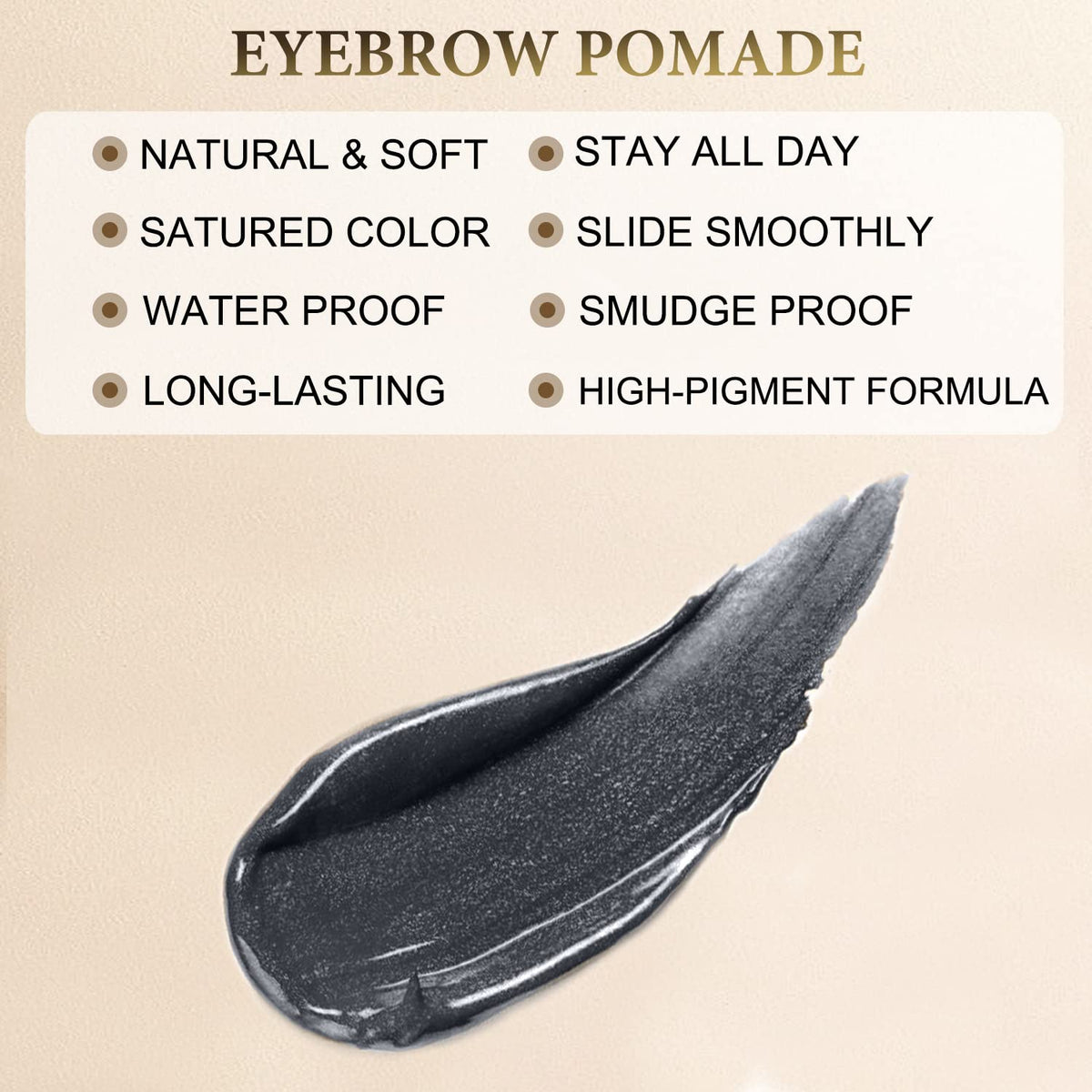 LAVONE Eyebrow Stamp Pencil Kit - Makeup Brow Stamp Trio with Waterproof Eyebrow Pencil, Eyeliner