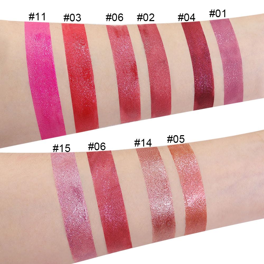 evpct 2Pcs Bronze Gold Nude Gold Matte to Glitter Liquid Lipstick Set for Women Long Lasting Glossy