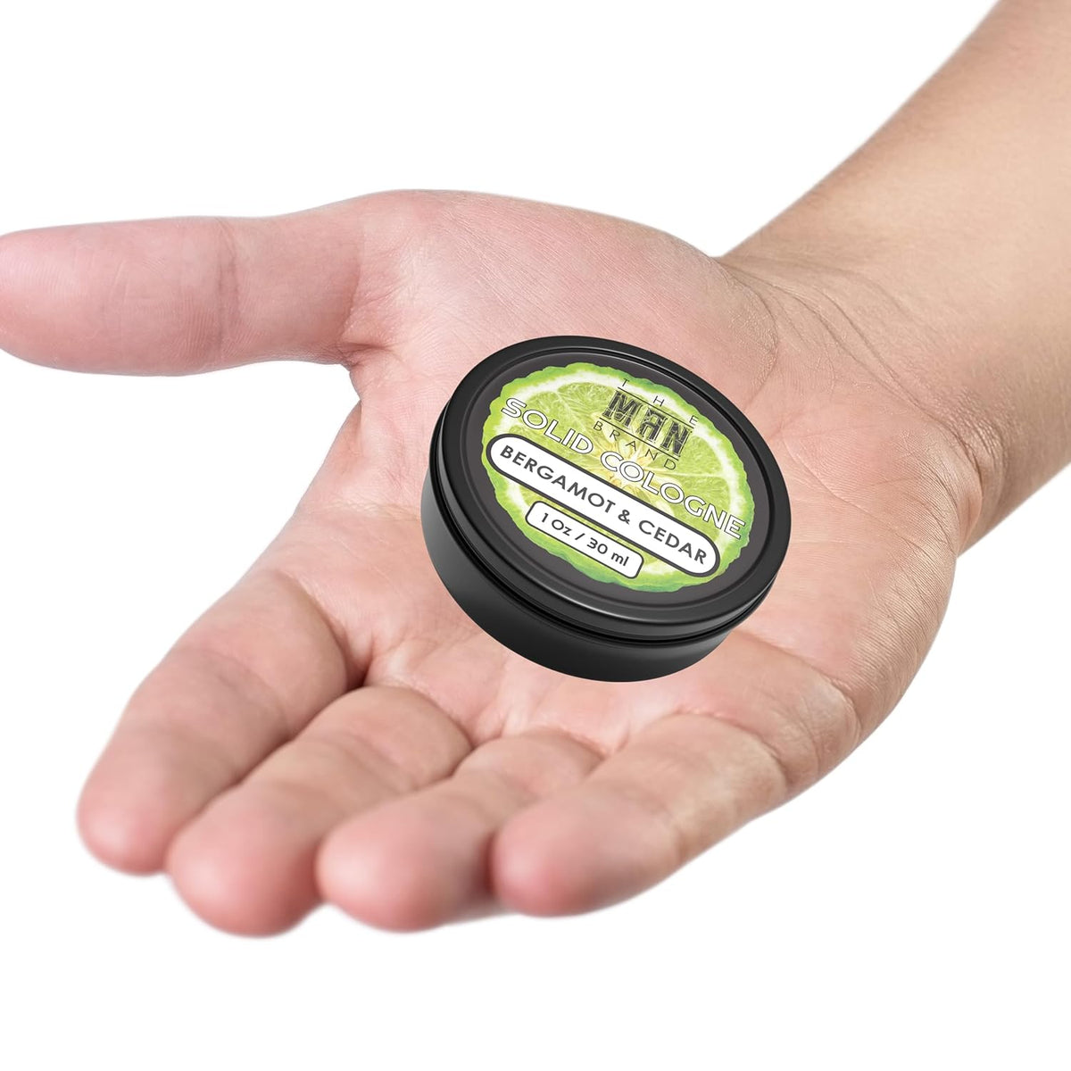 Solid Cologne Men's Bergamot and Cedar Solid Cologne Balm, Wax Bergamot Cologne for men, Solid