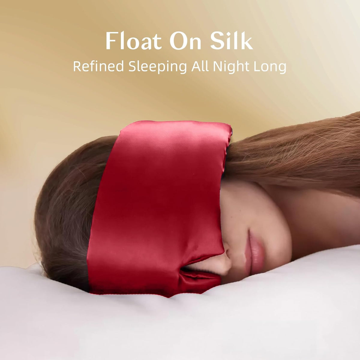 Silk Sleep Mask for Women and Men, Side Sleeper, 22 Momme Pure Mulberry Silk Total Blackout 100%