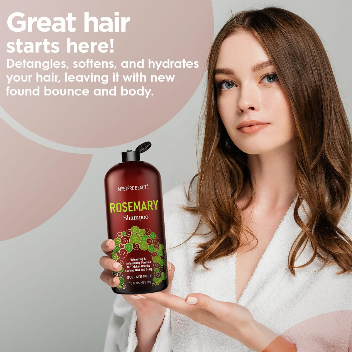 Rosemary Shampoo - Rosemary Shampoo for Hair Growth Organic - Promotes Hair Growth & Scalp Health