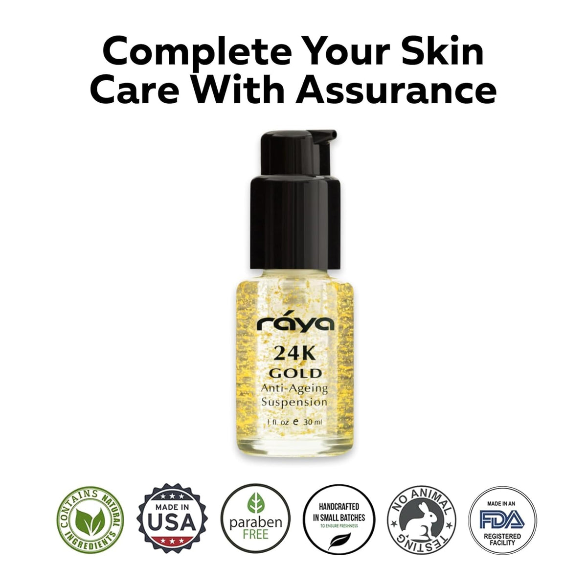 RAYA 24K Gold Anti-Aging Suspension (510) | Anti-Aging Facial Treatment Serum for All Skin Types |