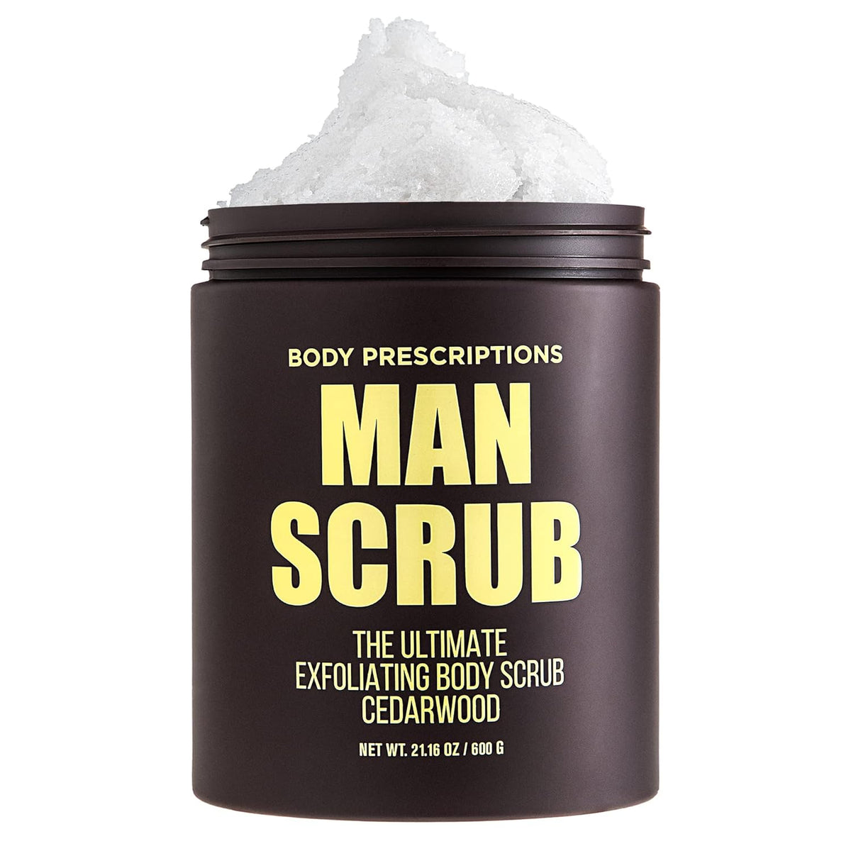 Body Prescriptions Men’s Exfoliating Body Scrub – Ultimate Skin Cleansing Wash in Jar with
