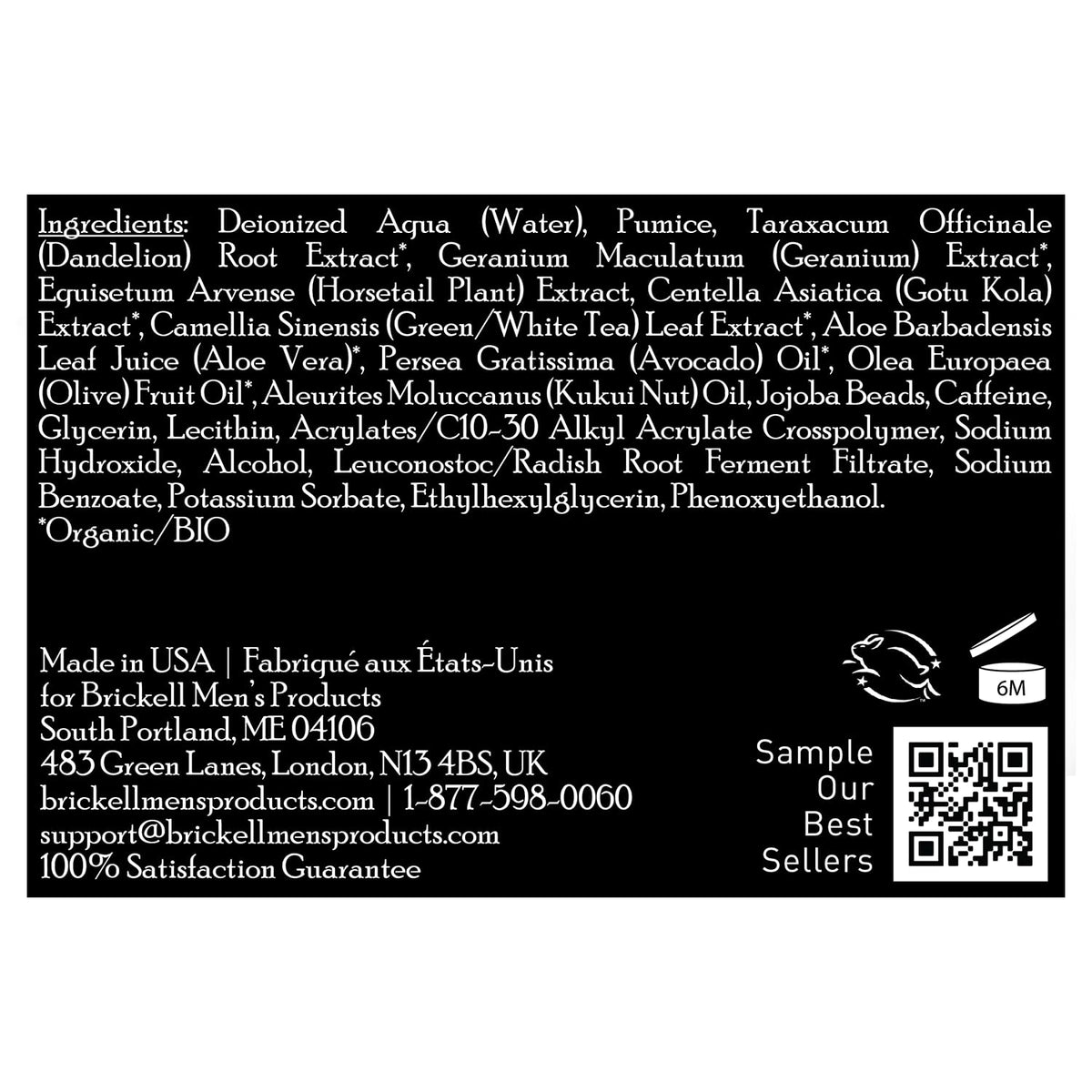 Brickell Men's Renewing Face Scrub for Men, Natural and Organic Deep Exfoliating Facial Scrub