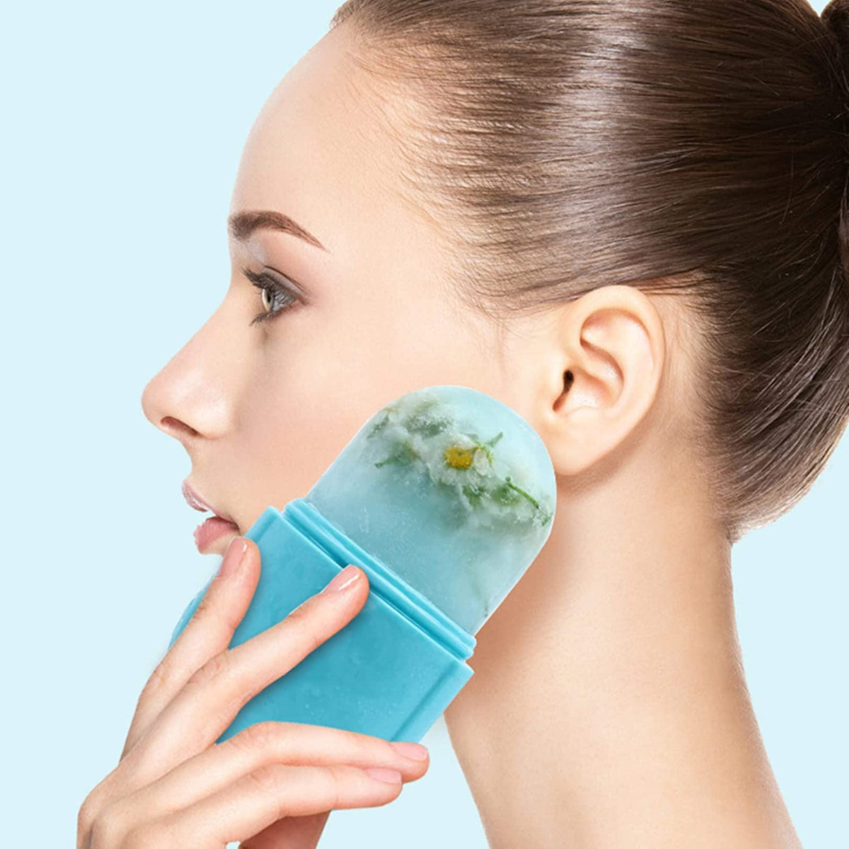 Upgraded Silicone Ice Roller for Face Massage and Skin Care - Facial Beauty Tool for Eyes, Gua Sha