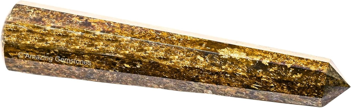 Amazing Gemstone Bronzite Crystal Wand Massage Stick - Pelvic Wand Gua Sha for Adults - Crystals