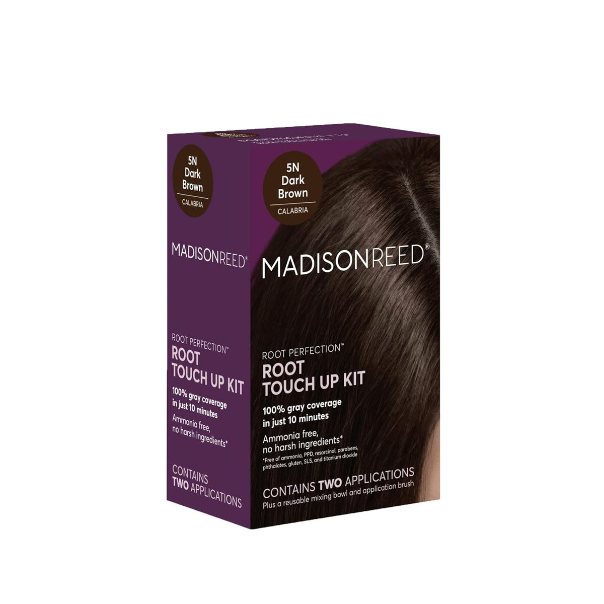 Madison Reed Root Perfection Permanent Root Touch Up, Dark Brown 5N Calabria, 10 Minutes for 100%