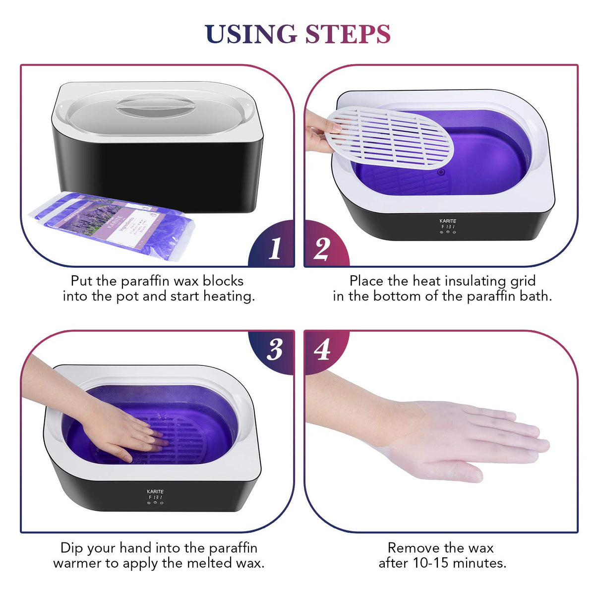 Paraffin Wax Machine for Hand and Feet - Karite Paraffin Wax Bath 4000ml Paraffin Wax Warmer