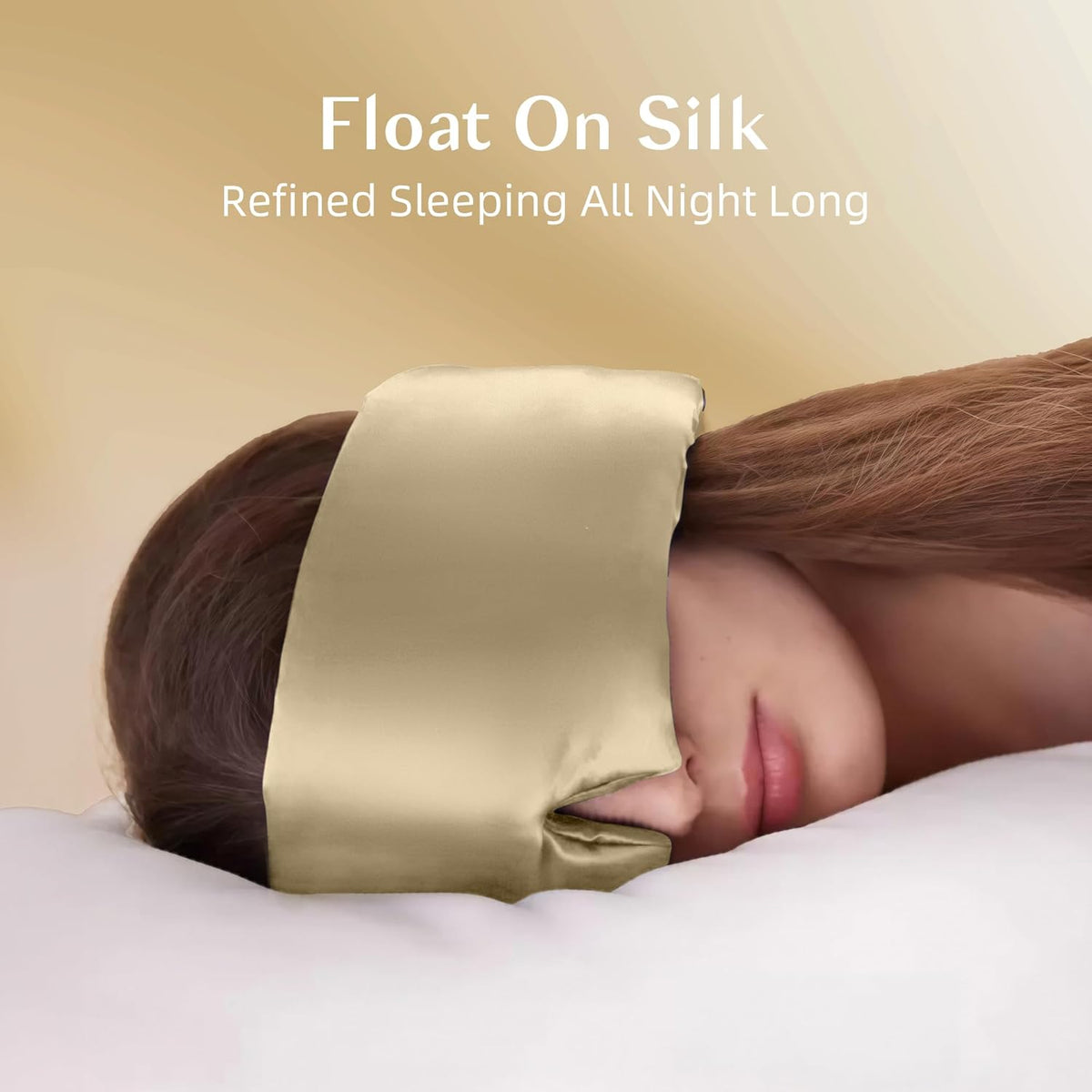 Silk Sleep Mask for Women and Men, Side Sleeper, 22 Momme Pure Mulberry Silk Total Blackout 100%
