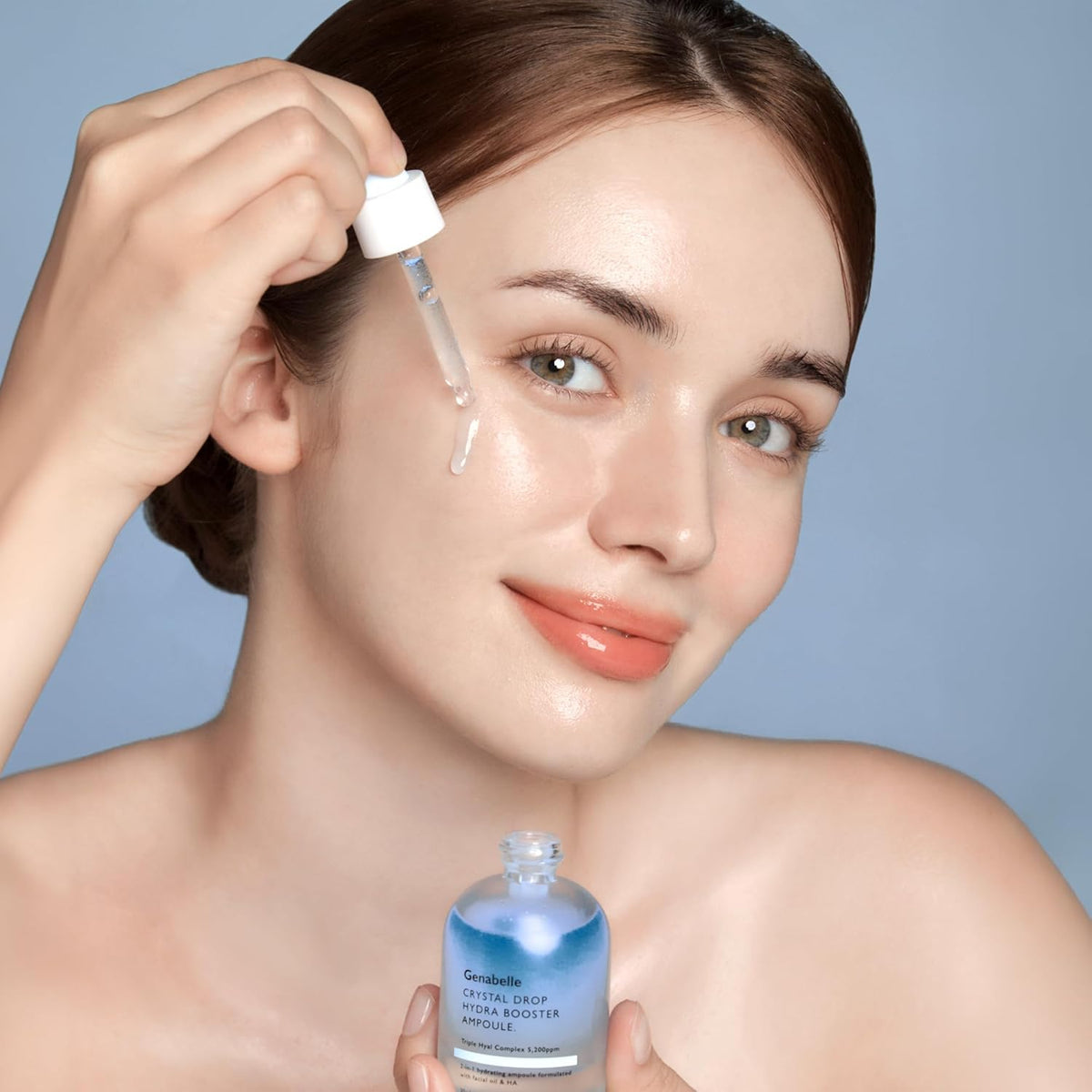 Crystal Drop Hydra Booster Ampoule – Hydrating Serum with Hyaluronic Acid, Panthenol & Jojoba Oil