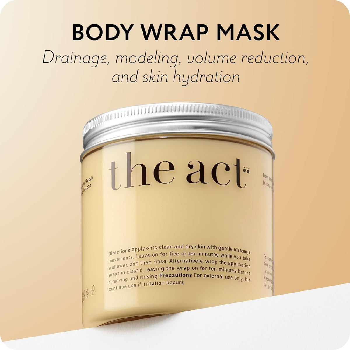 The Act Body Hot Wrap Mask - Firming and Hydrating Body Mask & Wrap for Thighs and Legs, Smooth