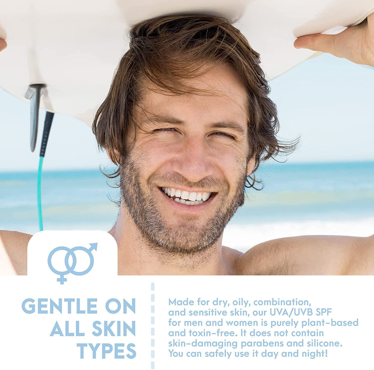 SPF8 Broad Spectrum Natural Sun screen, Soothing and Hydrating Mineral Sunscreen, Vegan