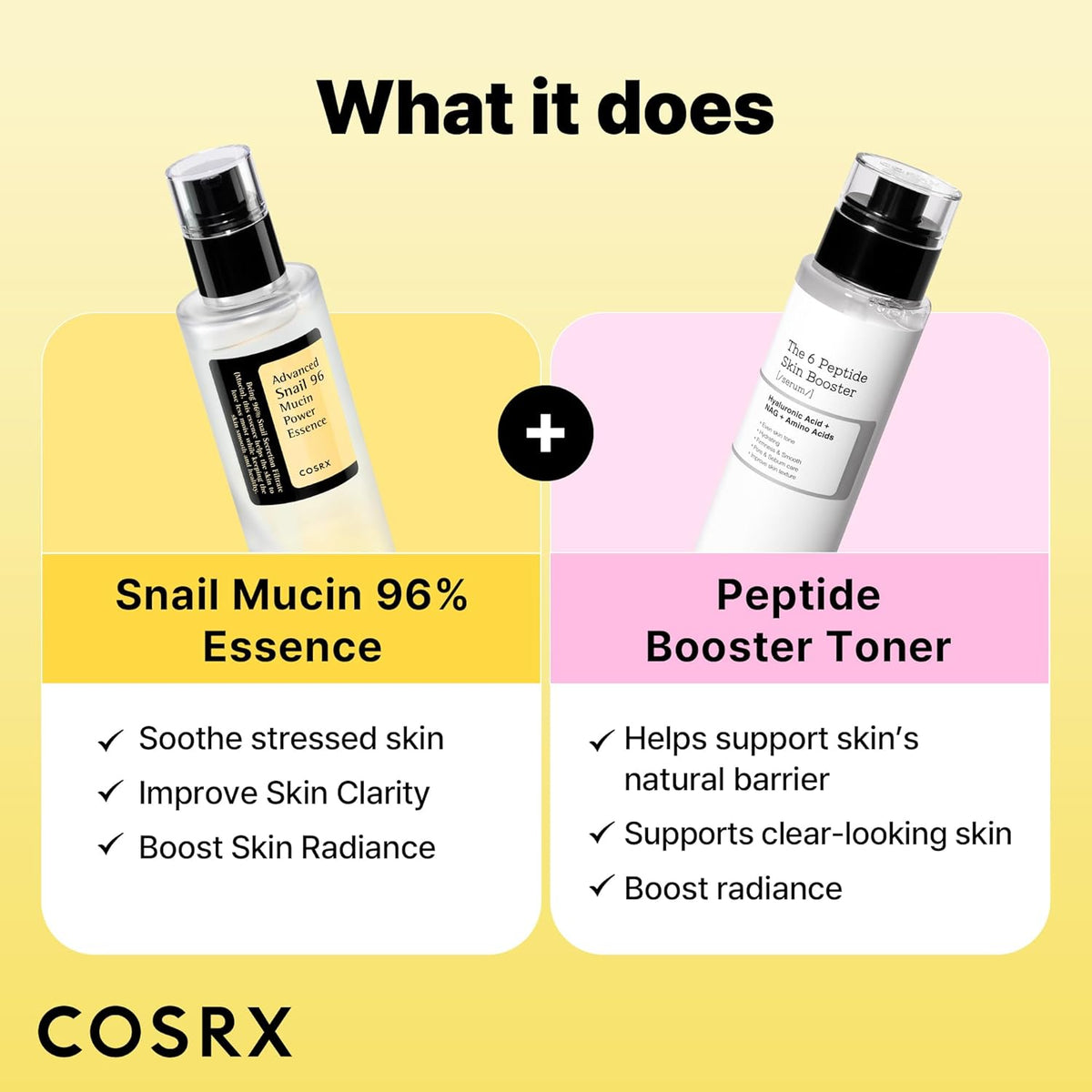 COSRX Snail Mucin 96% Peptide Booster Set - Amazon Exclusive - Korean Skin Care, Gift Sets, Skin