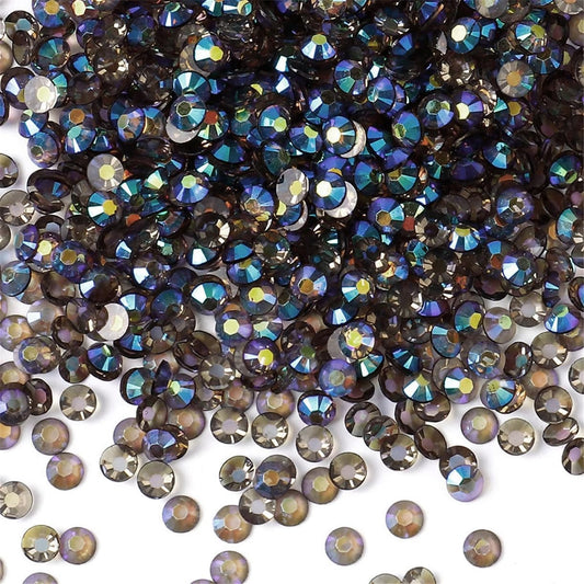 1000 Pieces SS20 5mm Flatback Rhinestones AB Clear Round Gems Crystals for Nail Art DIY Crafts